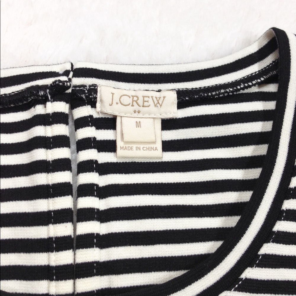 J. Crew Nautical Striped Ruffle Top - Picture 6 of 9